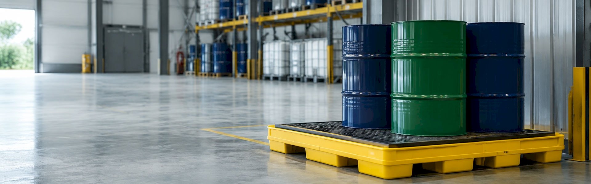 Spill prevention equipment for safe hazardous liquid storage